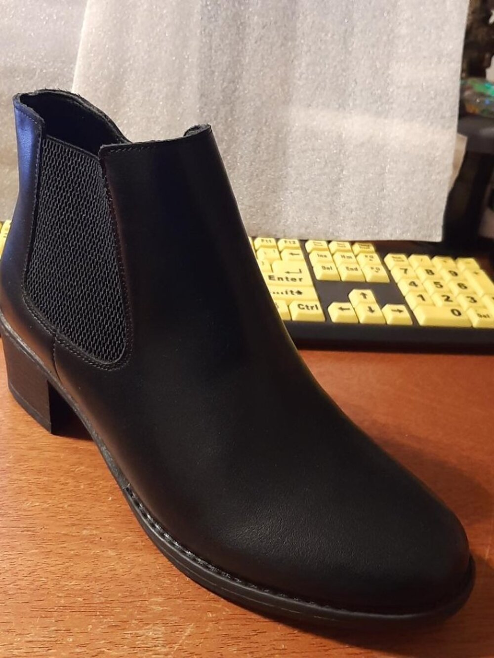 NEW TAG ! Aquadiva Women Waterproof Leather Black Boot Size US 9-9.5/EU 40